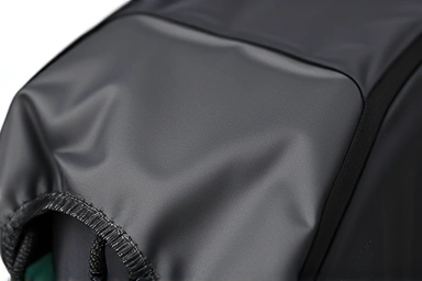 Close-up of a durable waterproof shoe pouch for travel.